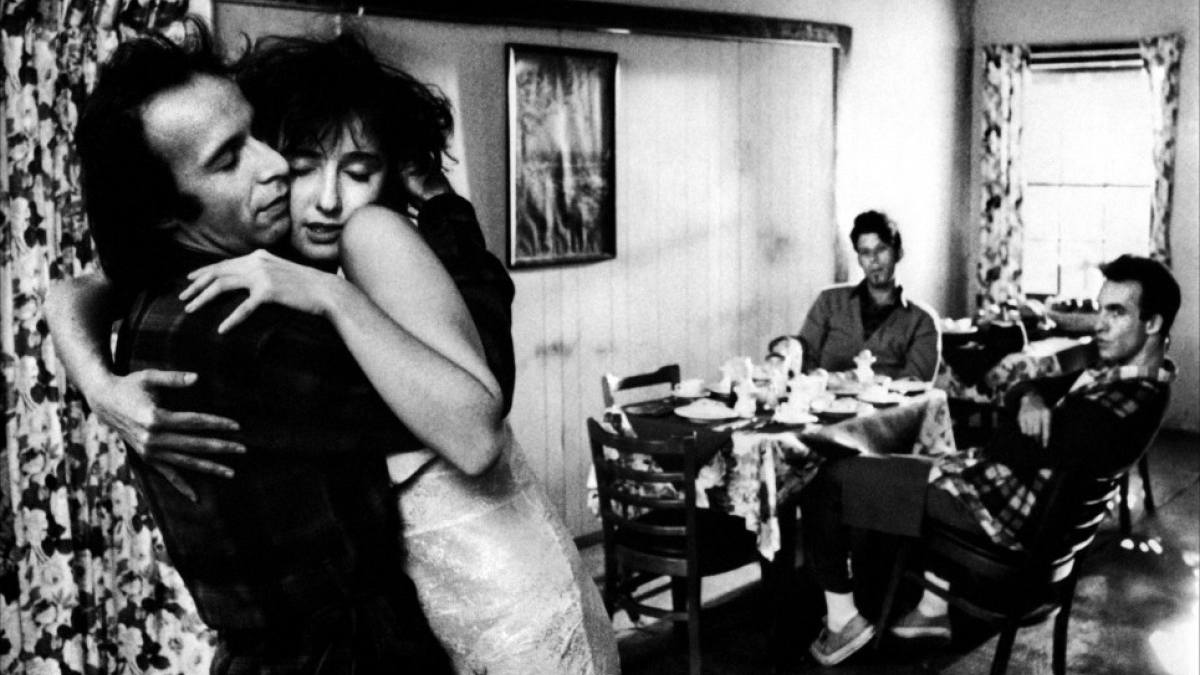 Roberto Benigni, Nicoletta Braschi, Tom Waits and John Lurie in Down By Law